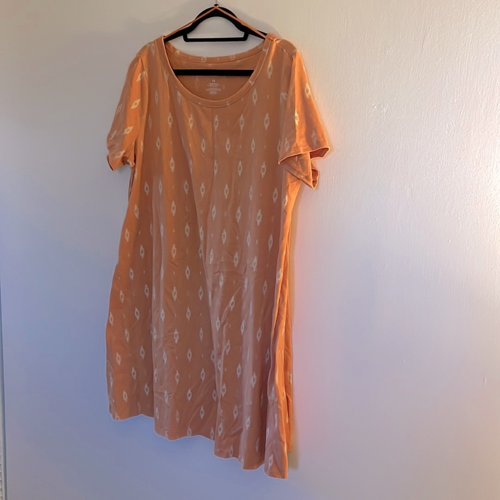 Sonoma Creamsicle Orange T-shirt Dress.